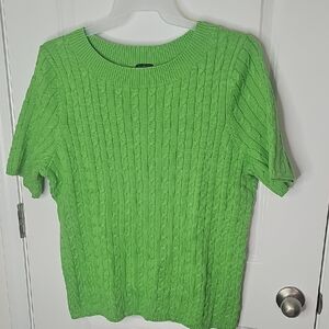 Talbots Bright Green Knit Sweater